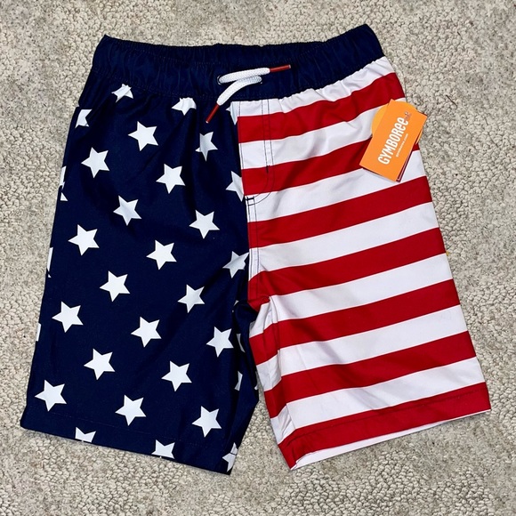 Gymboree Swim Gymboree Boys American Flag Swim Trunks 6 Poshmark